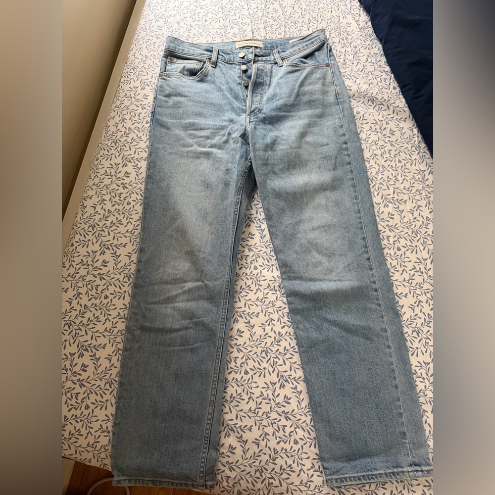 Aritzia Light Blue Straight Leg Jeans
